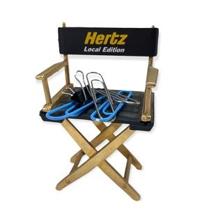 Hertz magnetic paperclip holder mini directors chair For The Desktop